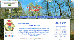 Desktop Screenshot of croatianclubkarlovac.com